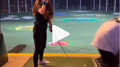 WATCH: This golfer will be more careful next time at the driving range...